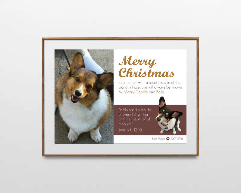 Christmas gift card image